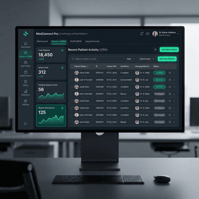 Health CRM & HRM Management System preview